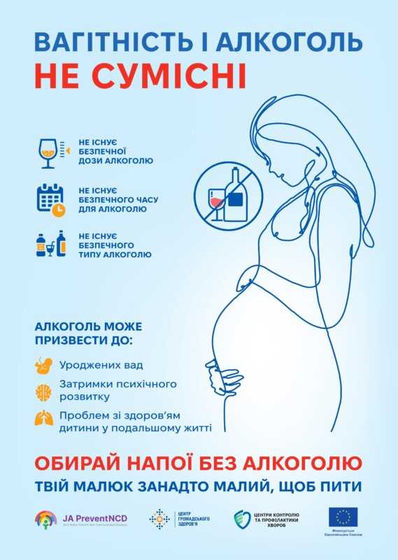Вагітність та алкоголь — не сумісні