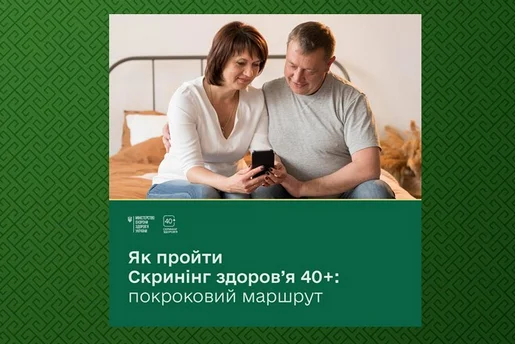 Як пройти Скринінг здоров’я 40+: покрокова інструкція скринінг 40+